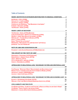 Approaches to Relational Loss: &ldquo;Secondary Victims and - LSA