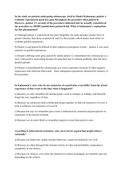 In the study on patients undergoing colonoscopy cited by Daniel