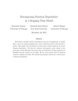 Decomposing Duration Dependence in a Stopping Time Model