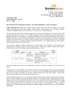 2007 exploration program update - butarni property, far east