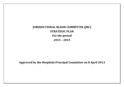 jurisdictional blood committee