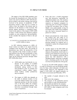 The Impact of the HIV/AIDS epidemic on firms