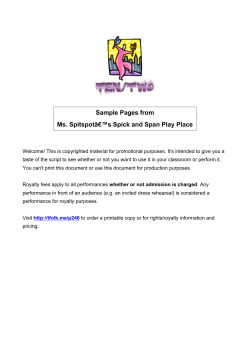 Sample Pages from Ms. Spitspot&acirc;&euro;&trade;s Spick and Span Play Place