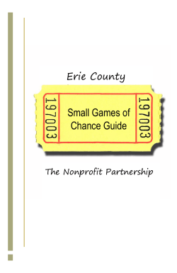 Small Games of Chance Guide