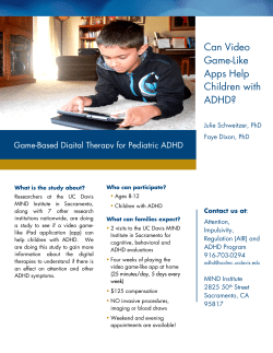 Can Video Game-Like Apps Help Children with ADHD?