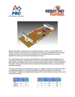 Rebound Rumble   is played by two competing Alliances on a flat