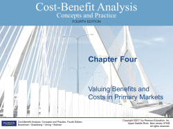 Valuing Benefits and Costs in Primary Markets