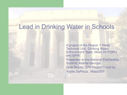 Lead in Drinking Water in Schools Project