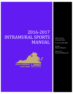 Intramural Sports Handbook