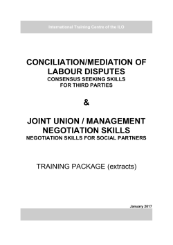 International Labour Organization - ITCILO E