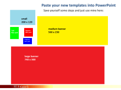 PowerPoint Template containing, templates for NavPods, Event