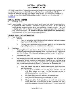 section a &ndash; rules for competition