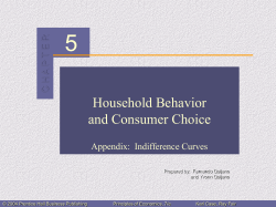 Chapter 5: Household Behavior and Consumer