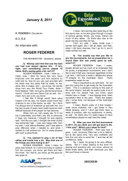 April 22, 1995 - Qatar Tennis Federation
