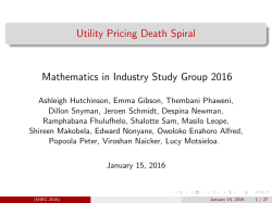 Utility Pricing Death Spiral