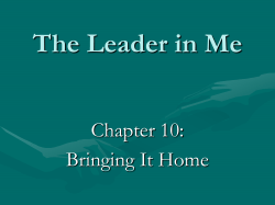The Leader in Me