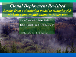 Clonal Deployment Revisited