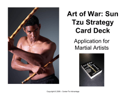 PDF Version - Art of War: Sun Tzu Strategy Card Deck