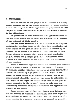 3. 1. rNTRODUCTION Various results on the properties of NP