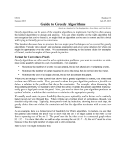 Guide to Greedy Algorithms