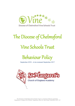 Behaviour Policy 2016 - 2017