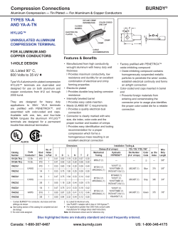 BURNDY&reg; Compression Connections