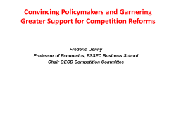 Fred Jenny, OECD Competition Committee