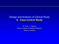 Case – Control Study