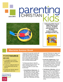 Maximize Summer Break POWERSOURCE