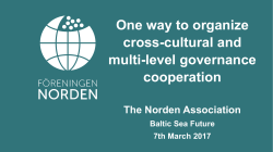 One way to organize cross-cultural and multi