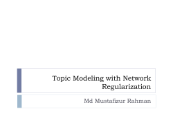 Topic Modeling with Network Regularization - cs.Virginia