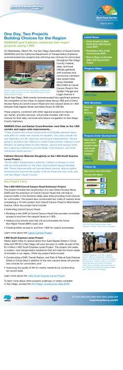 One Day, Two Projects Building Choices for the Region