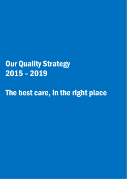 Our Quality Strategy 2015