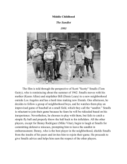 The Sandlot assignment
