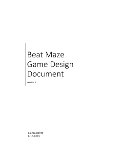 Beat Maze Game Design Document