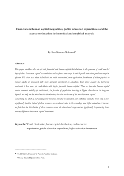 Proposition 2: A more unequal distribution of parental human capital