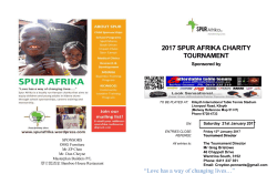 2017 Spur Afrika Entry Form