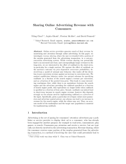 Sharing Online Advertising Revenue with Consumers