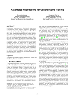 Automated Negotiations for General Game Playing