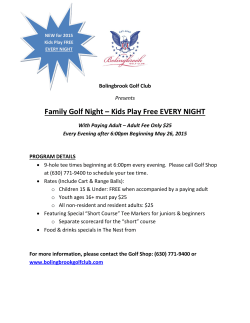 Family Golf Night &ndash; Kids Play Free EVERY NIGHT