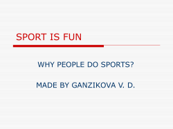 sport is fun