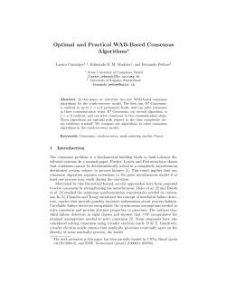 Optimal and Practical WAB-Based Consensus Algorithms*