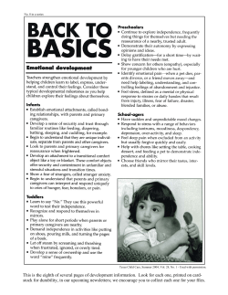 Emotional Development