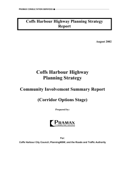 Coffs Harbour Highway Planning Strategy