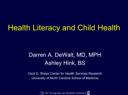 Health Literacy and Child Outcomes