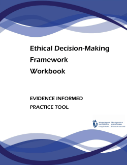 Ethical Decision-Making Framework Workbook