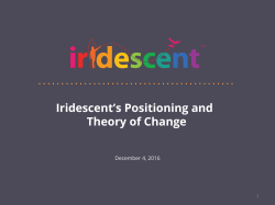 Iridescent`s Positioning and Theory of Change