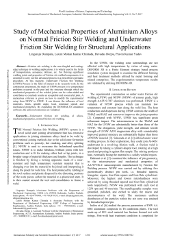 Study of Mechanical Properties of Aluminium Alloys on Normal