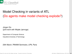Model Checking in variants of ATL (@let@token Do agents make
