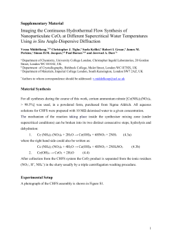 Imaging the Continuous Hydrothermal Flow Synthesis of